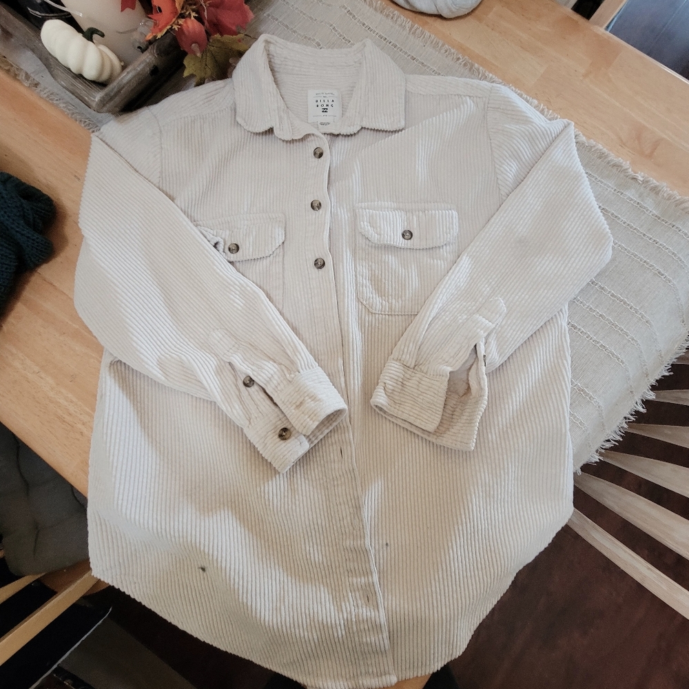 Billabong Light Beige Corduroy Jacket